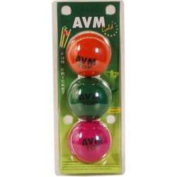 AVM Gold Cricket Tennis Ball (Pack of 3)